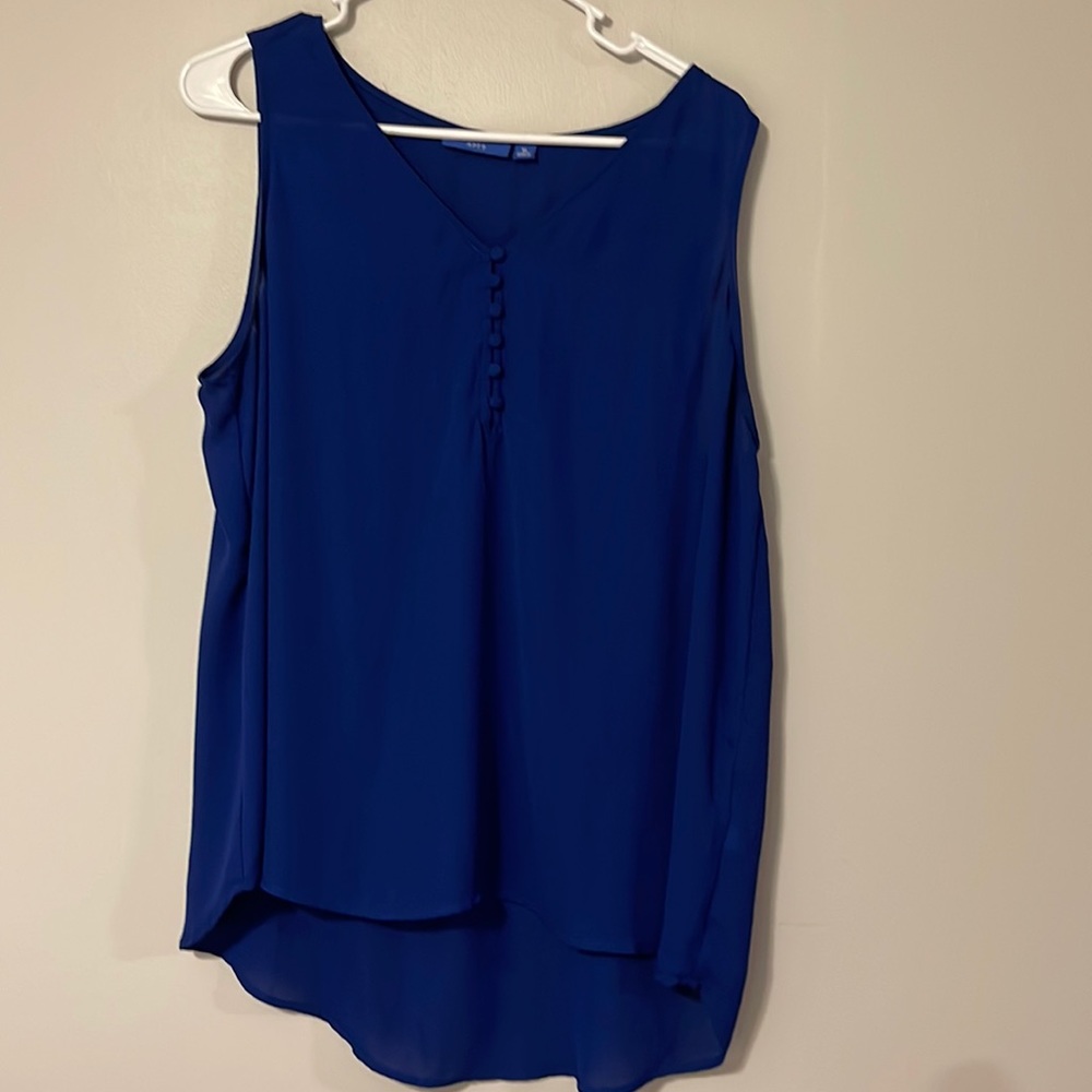 Blue XL dressy tank top